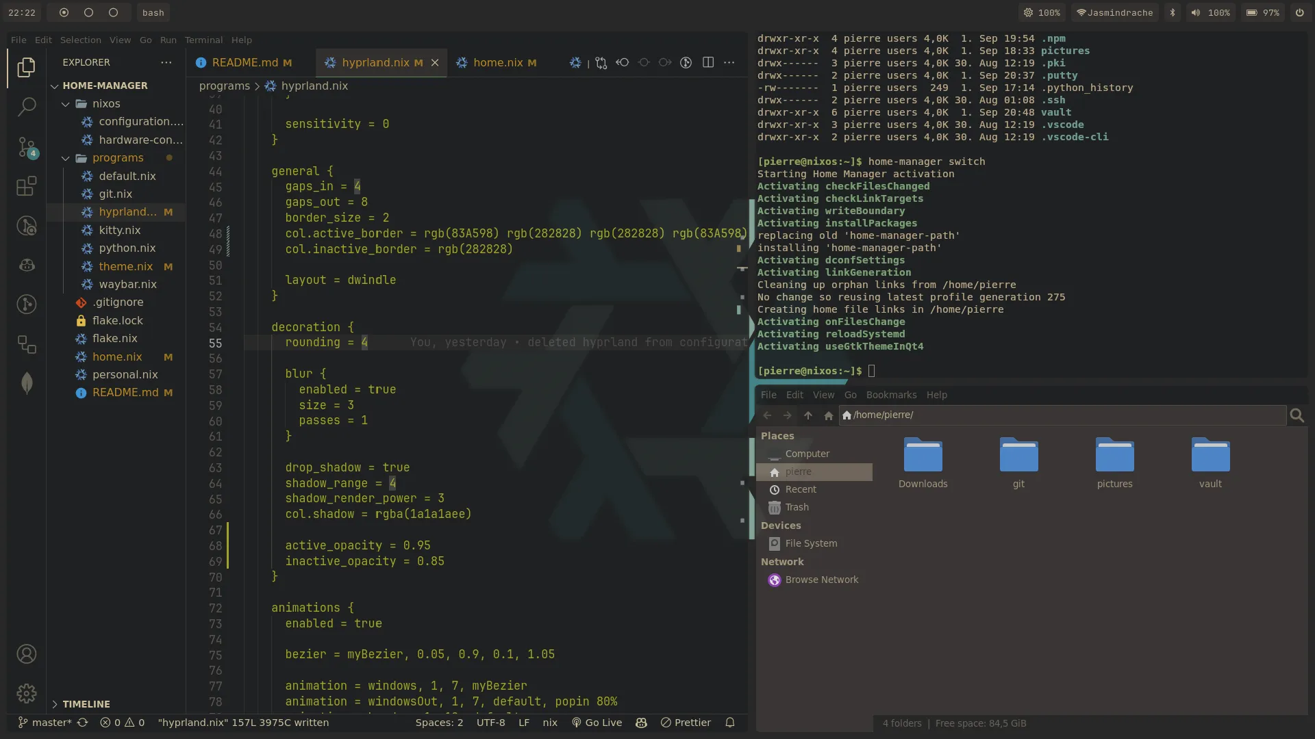 Screenshot of Nixos